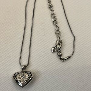 Double Sided Silver Brighton Necklace With Bag